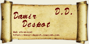 Damir Despot vizit kartica